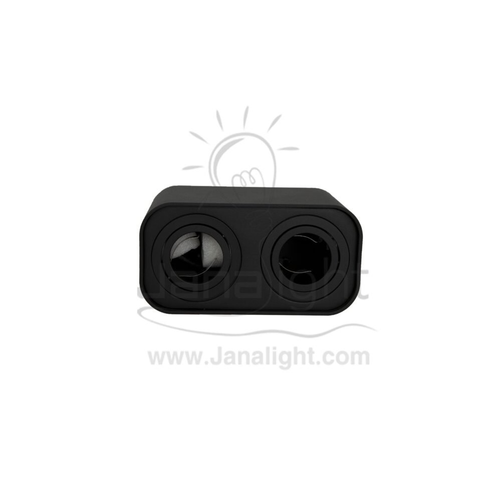 فريم سبوت سلندر متحرك مربع مجوز فلات اسود فارغ JP L180 cylinder downlight Moving Square Double flat black